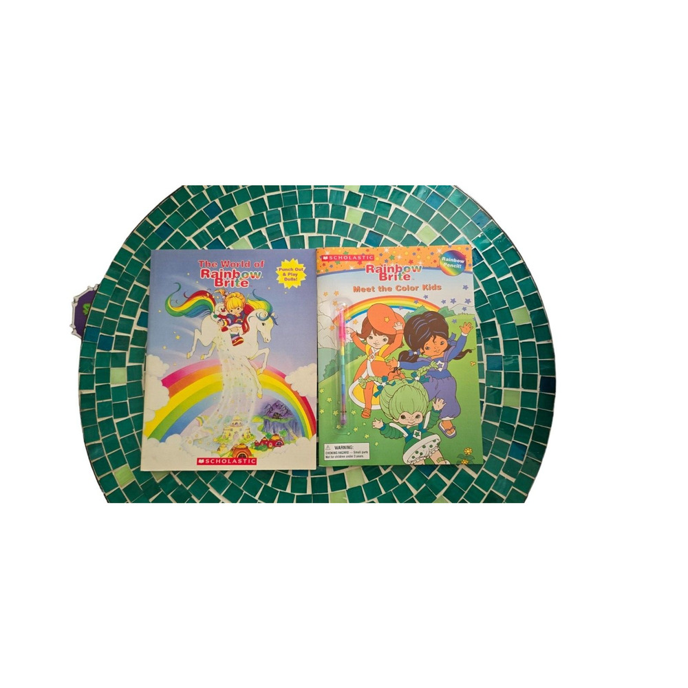 RAINBOW BRITE Scholastic books stickers paper dolls coloring NWOT